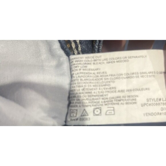 LEI Sophia Hiphugger Jeans Size 15 Flare Dark  Y2K Boho Grunge - Picture 9 of 13